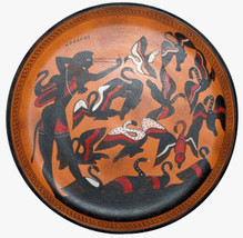 Heracles and Stymphalian Birds Attic black figure Greek plate reproduction - £109.99 GBP