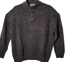 Enzo Mantovani Men M 100% Wool Long Sleeve Pullover 4 Button Pullover Sweater - £45.82 GBP