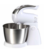 Brentwood 5-Speed Stand Mixer Stainless Steel Bowl 200W in White - $95.50 CAD