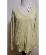 Banana Republic Yellow Long Sleeve V-Neck Merino 100% Wool Pullover Swea... - $422.93 MXN