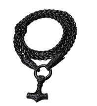 Bestyle Vintage Thor Hammer Necklace for Men Boys Stainless - $109.95