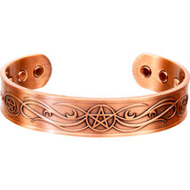 Copper Magnetic Bracelet with Pentagram Design! - $15.79