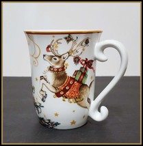 NEW Williams Sonoma Twas the Night Before Christmas Reindeer Mug 14 OZ Porcelain - £23.58 GBP