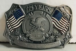 National Rifle Association Of America NRA Belt Buckle 125 Years 1871-1996 - £10.22 GBP