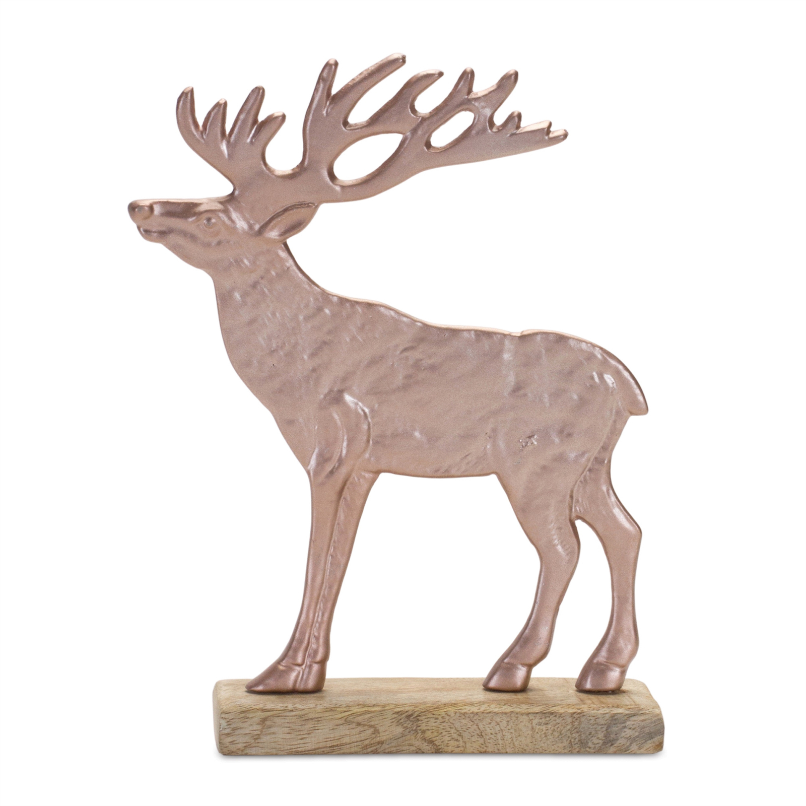 Metal Deer Silhouette with Wood Base (Set of 2) - $47.12