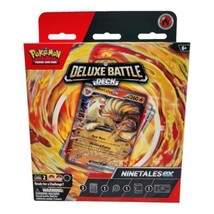 Pokemon TCG Ninetales ex Deluxe Battle Deck 60 Cards Playmat Deck Box Coin Foil - £21.98 GBP