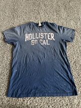 Hollister Mens Short Sleeve T Shirt Medium Ombré Blue Crew Neck Pull Over - $199.99 MXN