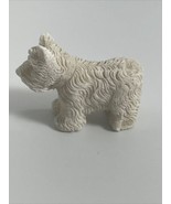 Vintage White Resin Scottish Terrier Scotty Scottie Dog Figurine Miniatu... - $183.57 MXN
