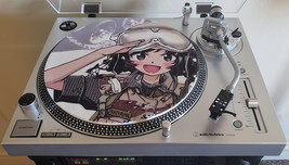 Girls Und Panzer Yukari Akiyama Anime 16 oz Felt Vinyl Record Player Sli... - £15.79 GBP