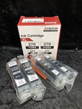 4 Pc  Black PGI 270/271 XL Ink Cartridge for Canon TS5020 TS6020 MG7720 ... - £7.88 GBP