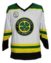 Any Name Number St John's Shamrocks Retro Hockey Jersey New White Rhea Any Size image 5