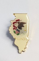 Illinois State Map Pin Hat Tac Backpack Flair NEW - £3.90 GBP