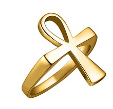 Stainless Steel Polished Fashion Egyptian Jewelry Ankh - $51.49