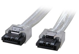 Coboc SC-SATA3-18-LL-SL 18" SATA III 6Gb/s Data Cable w/Latch Silver - $12.76