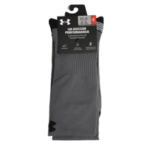 Under Armour Men Soccer Performance Cushioned Over the Calf Socks Gray L 8.5-13 - £7.72 GBP