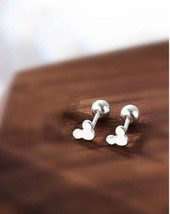 Mickey Mouse sterling silver cartilage studs 9 PIECES - £10.71 GBP