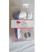 Plum Beauty Facial Cleansing System 2 Brush Heads Cleanses &amp; Exfoliates - $9.05