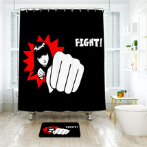 Amily the Stranger Fight Shower Curtain Bath Mat Bathroom Waterproof Decorative - £18.08 GBP+