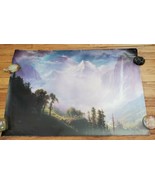 1994 Albert Bierstadt North Woodmere NY Lithograph Art Print Majesty Mou... - $39.68 CAD