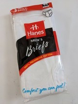 Mutande Bianche Da Uomo Vintage 1997 Hanes Confezione Da 3 Taglia 44 NUOVO - $16.74