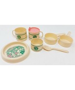 VTG 1983 CPK Cabbage Patch Kids Dishes - 7 Pieces - Plate Cups Spoon Bow... - £9.75 GBP