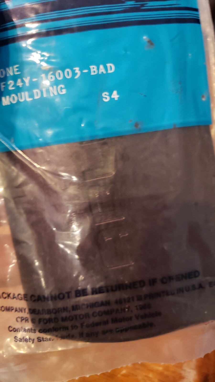 NEW OEM Ford Mercury Sable GS Name Plate Side Moulding Black 1994 F24Y-16003 BAD Item image 3