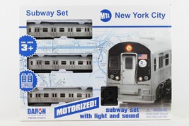 NYC New York City MTA Subway Car Set R160 New w/ Lights &amp; Sound-Tracks Daron NIB - £47.73 GBP