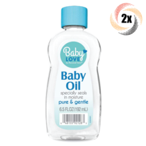2x Bottles Baby Love Pure & Gentle Baby Skin Oil | 6.5oz | Fast Shipping - £9.34 GBP