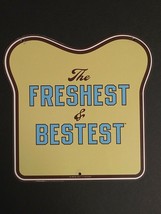 Authentic Jimmy Johns The Freshest &amp; Bestest Bread Slice Tin Sign 7.5&quot;h x 7.25&quot;w - $19.99