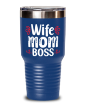 Wife Mom Boss, blue Tumbler 30oz. Model 60046  - £23.58 GBP