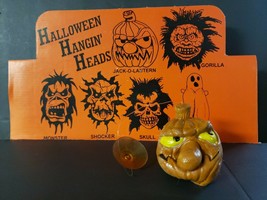 Vintage Halloween Hanging Head Suction Cup  Jack-O-Lantern  New Old Stoc... - £10.38 GBP