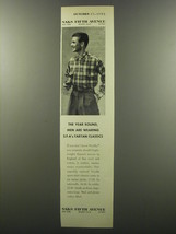 1953 Saks Fifth Avenue Viyella Sport Shirt Ad - The year round, men are wearing  - £14.50 GBP