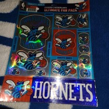 NEW Charlotte Hornets Stickers Ultimate Fan Pack Official NBA New old stock - £11.68 GBP