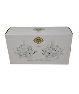 Shannon Crystal by Godinger Set of 2 Lotus Flower Candle Holders - €25,34 EUR