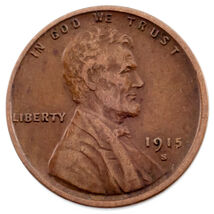 1915-S 1C Lincoln Cent in XF Condition, Brown Color, Nice Detail for Grade - €68,72 EUR