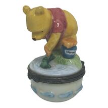 Disney Winnie The Pooh Porcelain Trinket Box Midwest Cannon Falls Fish H... - $18.00