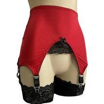 Open Bottom 6 Claws Floral Lace Patchwork Garter Blet High Waist Pull On Girdle - £14.47 GBP+