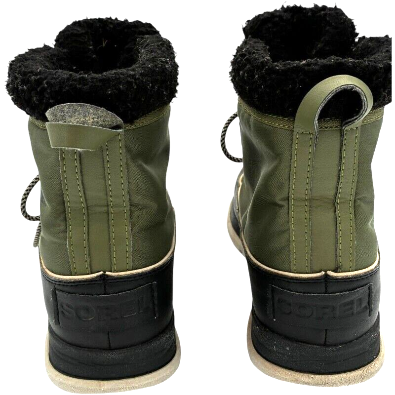 Sorel Women's Explorer Carnival Winter Ankle Boots Hiker Green X Black Size 10 Item image 7