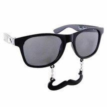 Shark Tank Sun Staches Black Handlebar Mustache Sunglasses Costume Halloween - £16.77 GBP