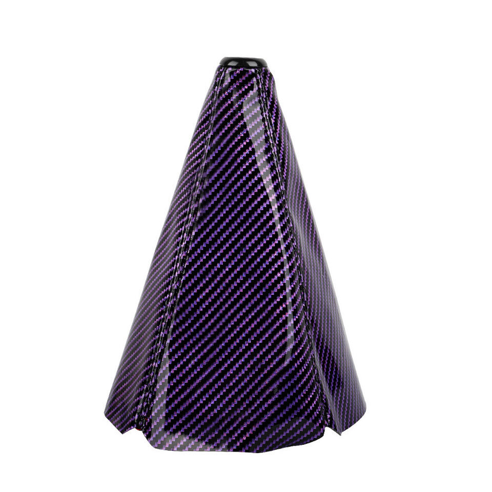 Primary image for CARBON FIBER PURPLE SHIFT BOOT STITCH FOR GEAR COVER SHIFTER SHIFT KNOB