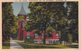 Lee Chapel Washington and Lee University Lexington VA Virginia Postcard E05 - £15.14 GBP