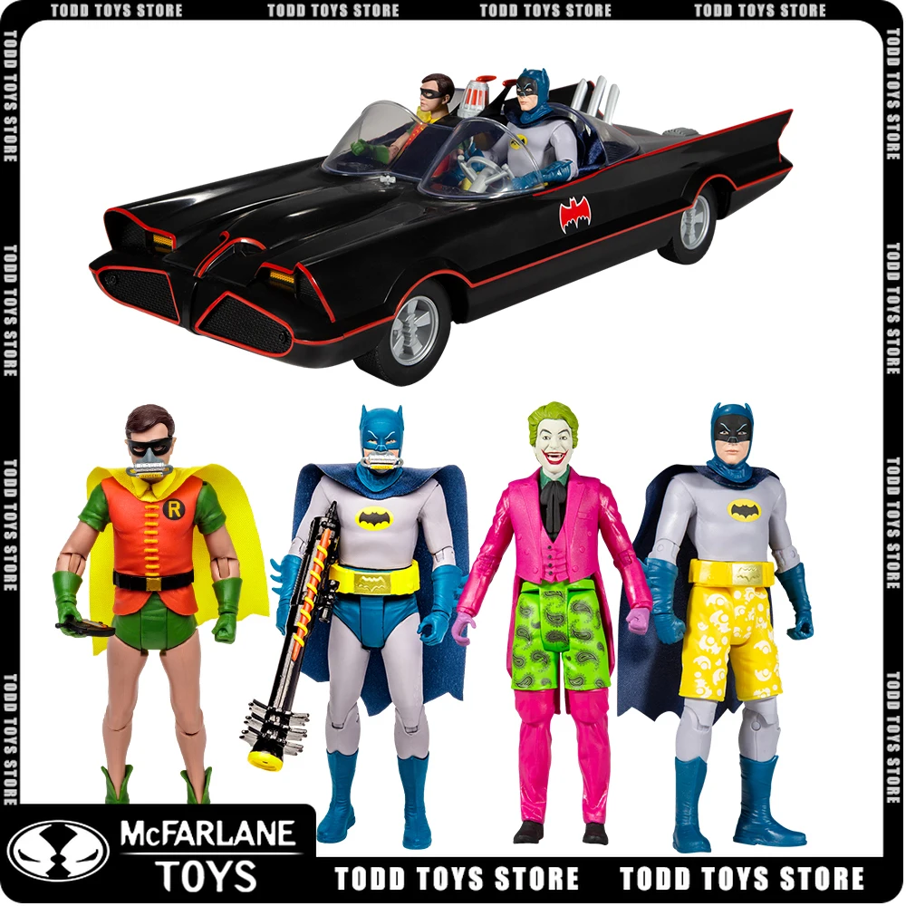 McFarlane Toys DC Multiverse 1960s Oxygen Batman Robin Black &amp; White Riddler - £21.08 GBP+