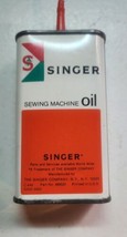 Vintage Singer Sewing Machine Oil 4 Oz Advertising Tin Can Empty - $5.94