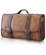 Toiletry Bag for Men Leather Bathroom and Shower Organizer Travel - $122.36