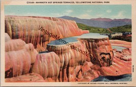 Mammoth Hot Springs Terraces Yellowstone National Park Postcard PC355 - £3.89 GBP