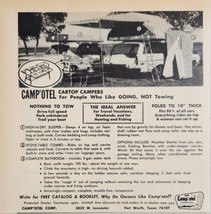 1969 Print Ad Camp&#39;otel Car Top Tent Campers Station Wagon,Sedan Fort Wo... - $14.86