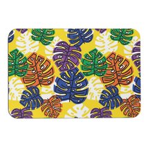 Mondxflaur Palm Leaf Non Slip Bathroom Mat for Shower Quick Dry Diatom Mud Rugs - £15.17 GBP