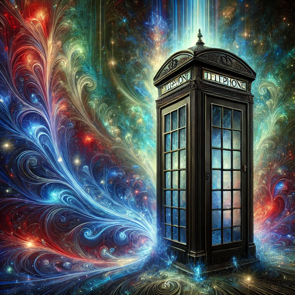 Abstract Art Telephone Booth For Sale (Jpg). - £76.99 GBP