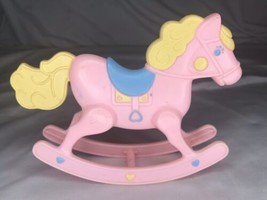 Vintage Barbie Heart Family Pink Rocking Horse Mattel Barbie Accessories... - $9.90