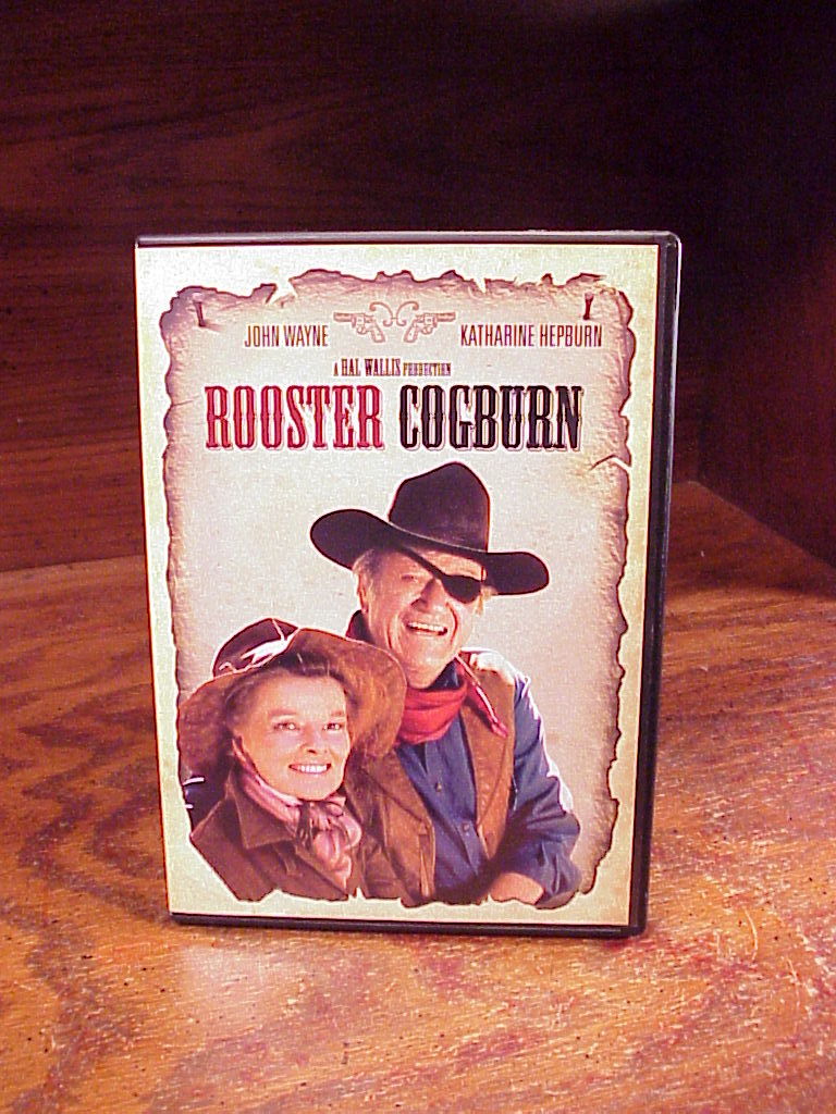 Primary image for Rooster Cogburn DVD, 1975, PG, used, tested, with John Wayne, Katharine Hepburn,